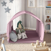 Vitalispa Tenda a tunnel rosa 100 x 80 cm con finestra
