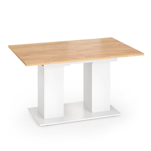 Vicco tavolo da pranzo allungabile Rovere bianco/dorato 140 x 90 cm