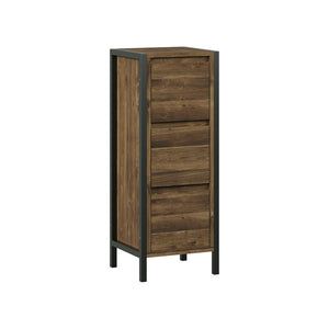 Vicco mobiletto bagno Quercia/nero 30 x 80 cm con 3 cassetti