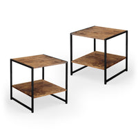 Vicco Comodini camera da letto Legno antico Set di 2