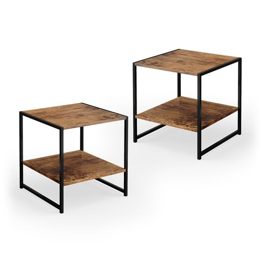 Vicco Comodini camera da letto Legno antico Set di 2