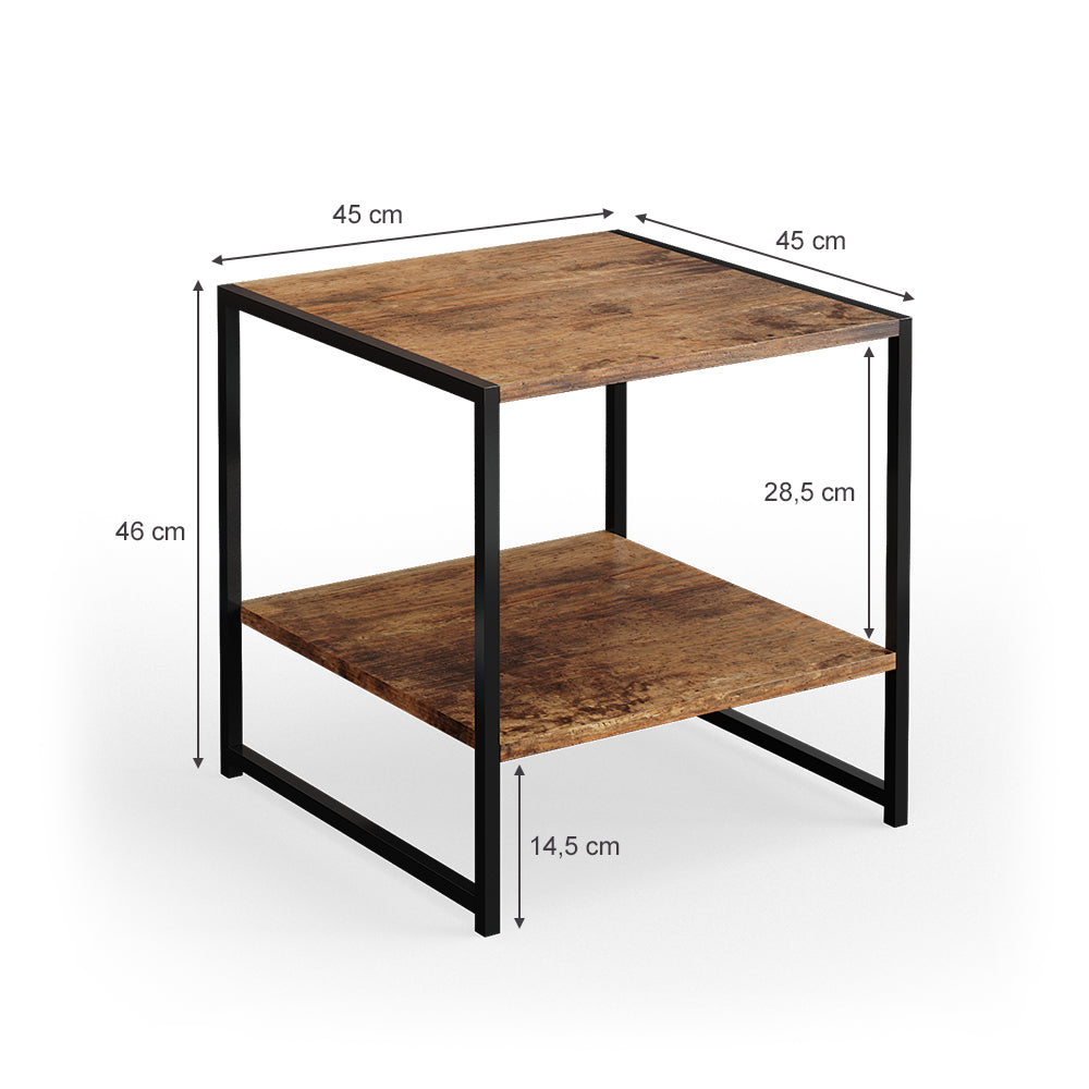 Vicco Comodini camera da letto Legno antico Set di 2