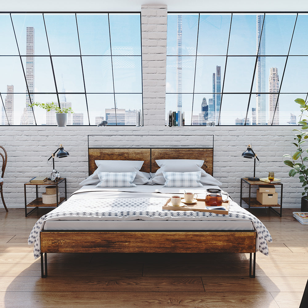 Vicco Comodini camera da letto Legno antico Set di 2