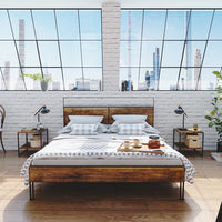 Vicco Comodini camera da letto Legno antico Set di 2