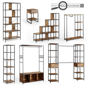 Vicco Comodini camera da letto Legno antico Set di 2