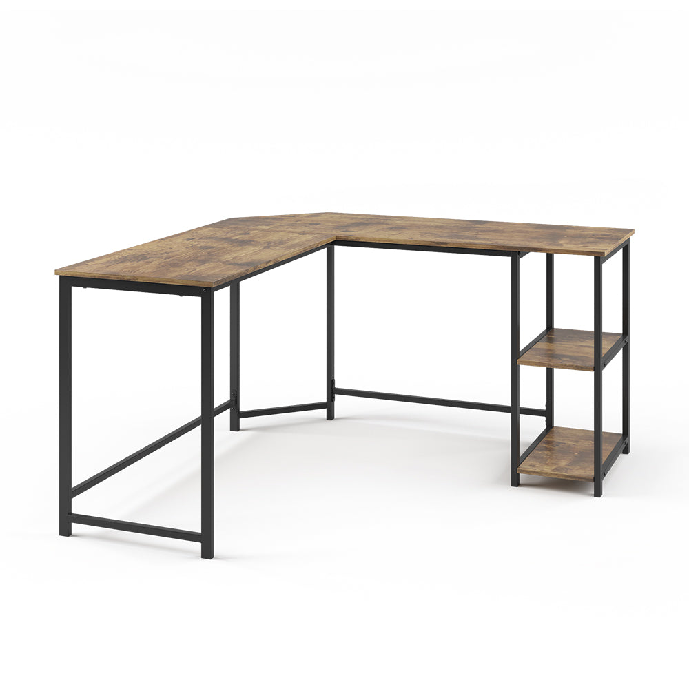 Vicco Scrivania ad angolo Legno antico 138 x 50 cm