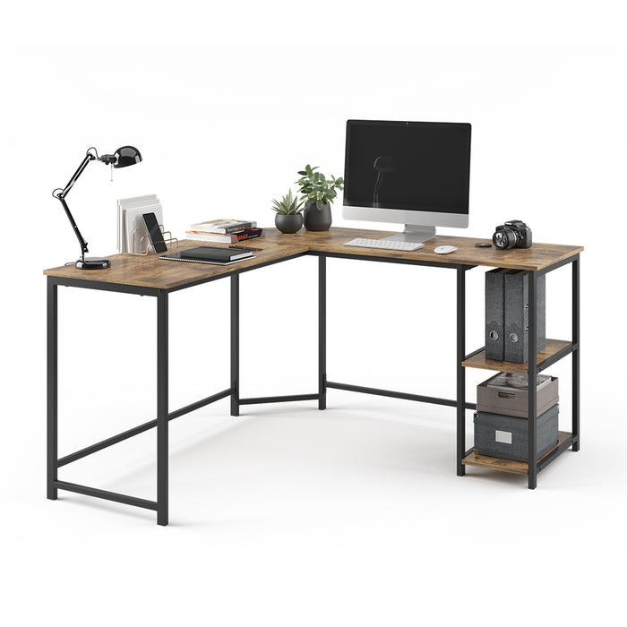 Vicco Scrivania ad angolo Legno antico 138 x 50 cm