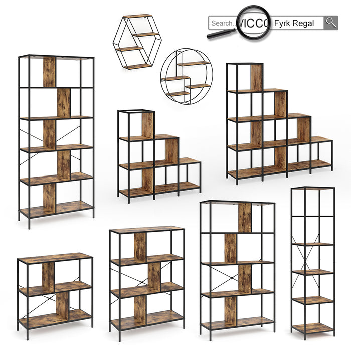 Vicco Scrivania ad angolo Legno antico 138 x 50 cm