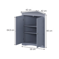 Vicco mobiletto bagno Grigio 56 x 80 cm con 2 porte