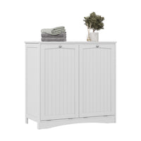 Vicco armadietto da bagno con portabiancheria Bianco 83 x 80 cm con 2 cesti per la biancheria