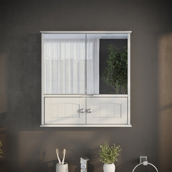 Vicco Specchio contenitore bagno Bianco 56 x 58 cm