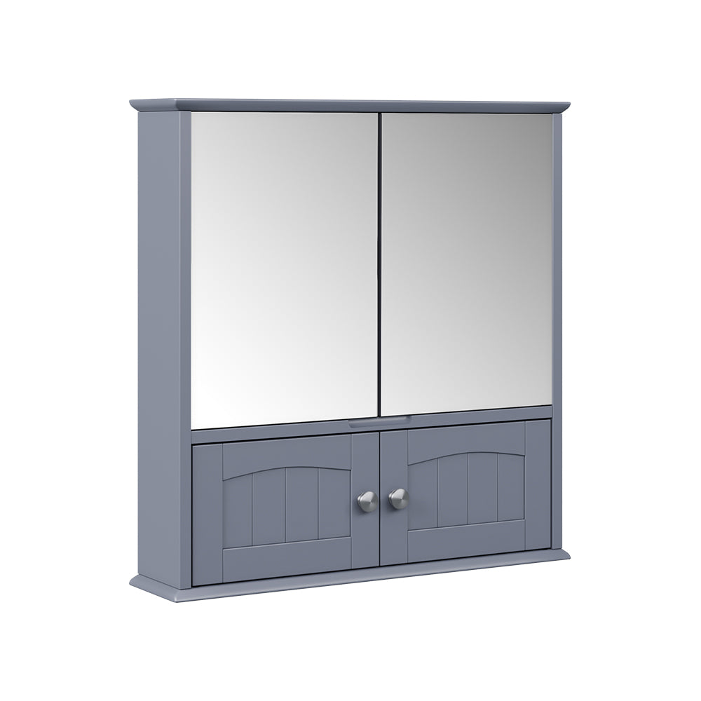 Vicco Specchio contenitore bagno Grigio 56 x 58 cm