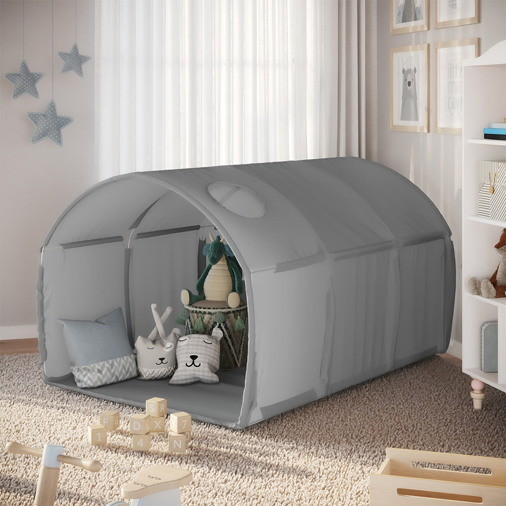 Vitalispa Tenda a tunnel Grigio 100 x 80 cm con finestra