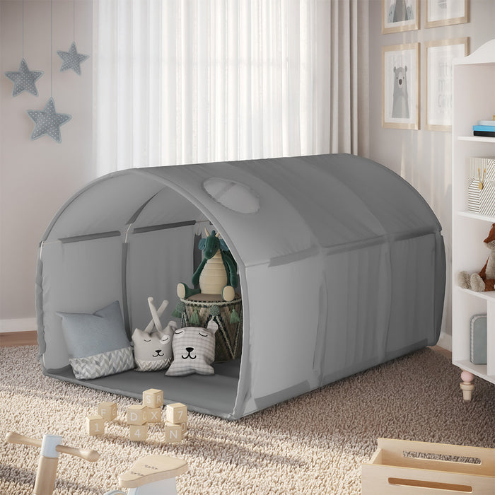 Vitalispa Tenda a tunnel Grigio 100 x 80 cm con finestra