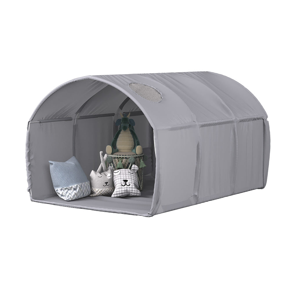 Vitalispa Tenda a tunnel Grigio 100 x 80 cm con finestra
