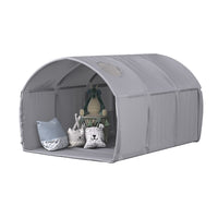 Vitalispa Tenda a tunnel Grigio 100 x 80 cm con finestra