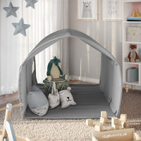 Vitalispa Tenda a tunnel Grigio 100 x 80 cm con finestra