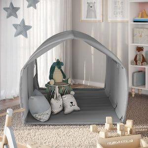Vitalispa Tenda a tunnel Grigio 100 x 80 cm con finestra