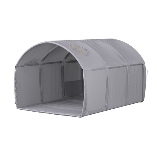 Vitalispa Tenda a tunnel Grigio 100 x 80 cm con finestra