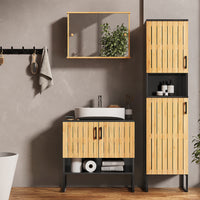 Vicco Set di mobili da bagno Bambù 3 parti