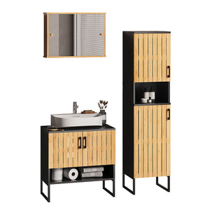 Vicco Set di mobili da bagno Bambù 3 parti