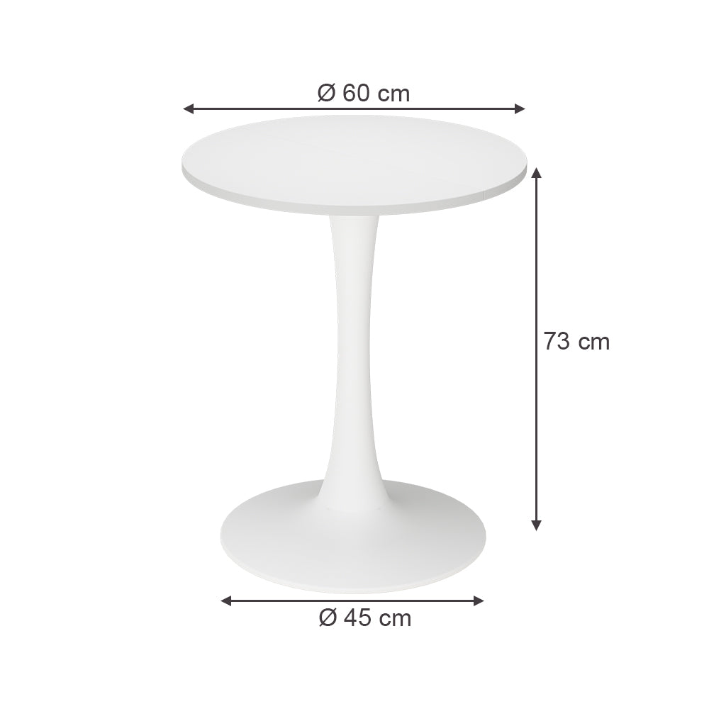 Vicco tavolo da pranzo Bianco 60 x 60 cm