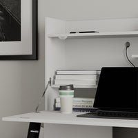 Vicco Scrivania per segretaria Bianco 85 x 27 cm