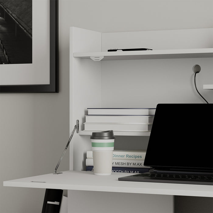 Vicco Scrivania per segretaria Bianco 85 x 27 cm