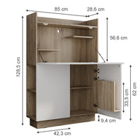 Vicco Scrivania per segretaria Sonoma 85 x 27 cm