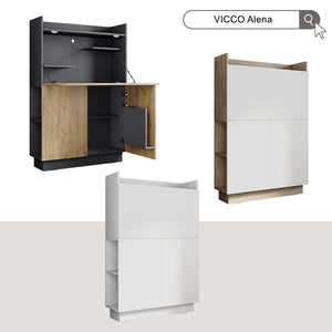 Vicco Scrivania per segretaria Antracite 85 x 27 cm