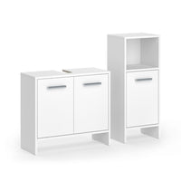 Vicco Set di mobili da bagno Bianco 2 parti