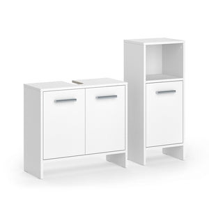 Vicco Set di mobili da bagno Bianco 2 parti