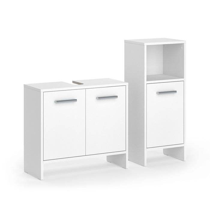 Vicco Set di mobili da bagno Bianco 2 parti