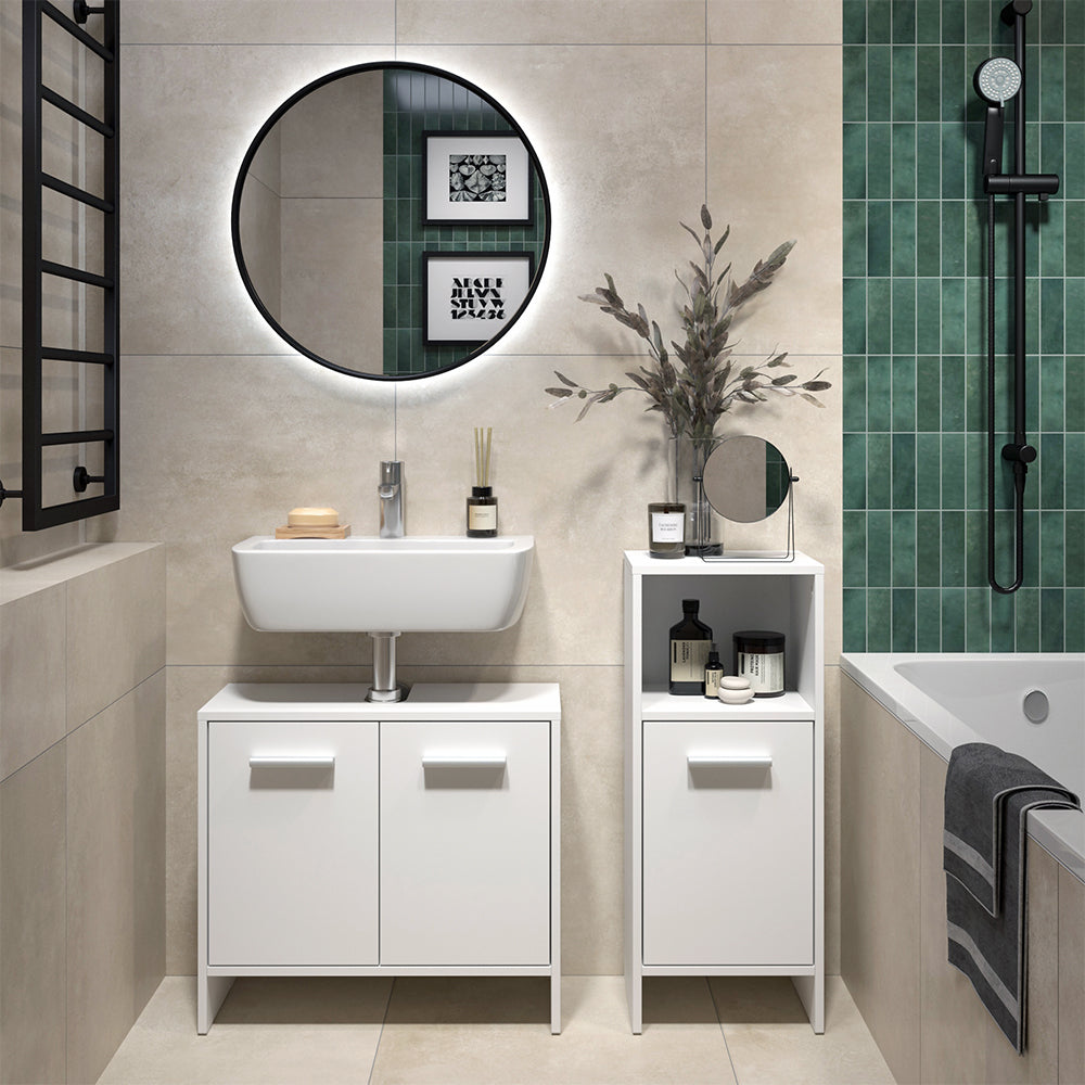 Vicco Set di mobili da bagno Bianco 2 parti