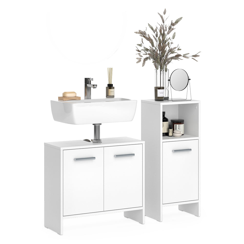 Vicco Set di mobili da bagno Bianco 2 parti