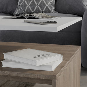 Vicco Tavolino da salotto Bianco/Sonoma 90 x 52.6 cm