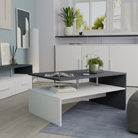 Vicco Tavolino da salotto Antracite/bianco 90 x 52.6 cm