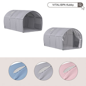 Vitalispa Tenda a tunnel Blu 100 x 80 cm con finestra