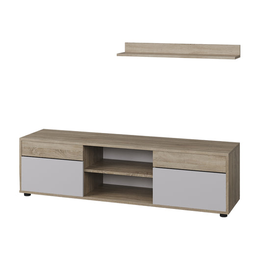 Vicco Parete attrezzata soggiorno Sonoma/Bianco 2 parti