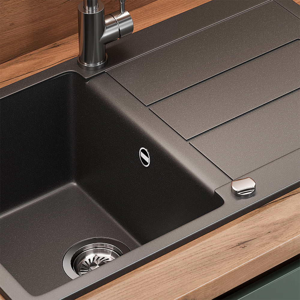 Lavello Bergström Nero 78 x 50 cm