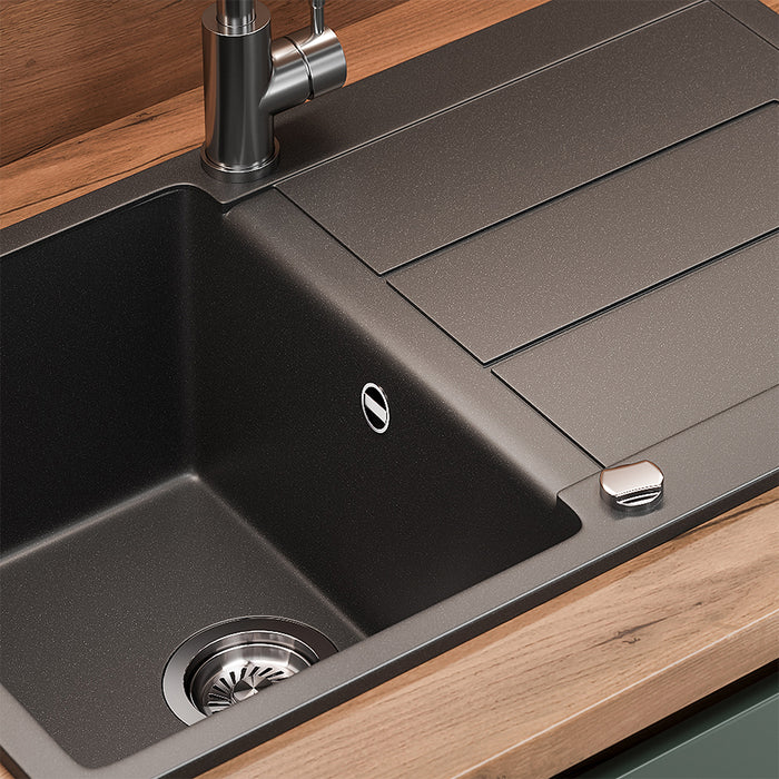 Lavello Bergström Nero 78 x 50 cm