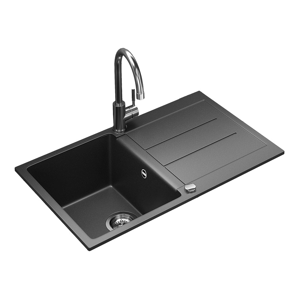 Lavello Bergström Nero 78 x 50 cm