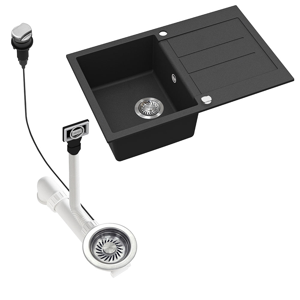 Lavello Bergström Nero 78 x 50 cm