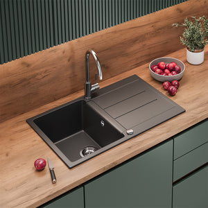 Lavello Bergström Nero 78 x 50 cm