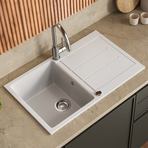 Lavello Bergström Bianco 78 x 50 cm