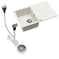 Lavello Bergström Bianco 78 x 50 cm