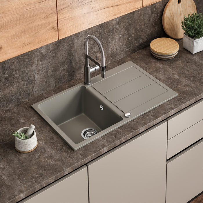 Lavello Bergström , Calcestruzzo 78 x 50 cm