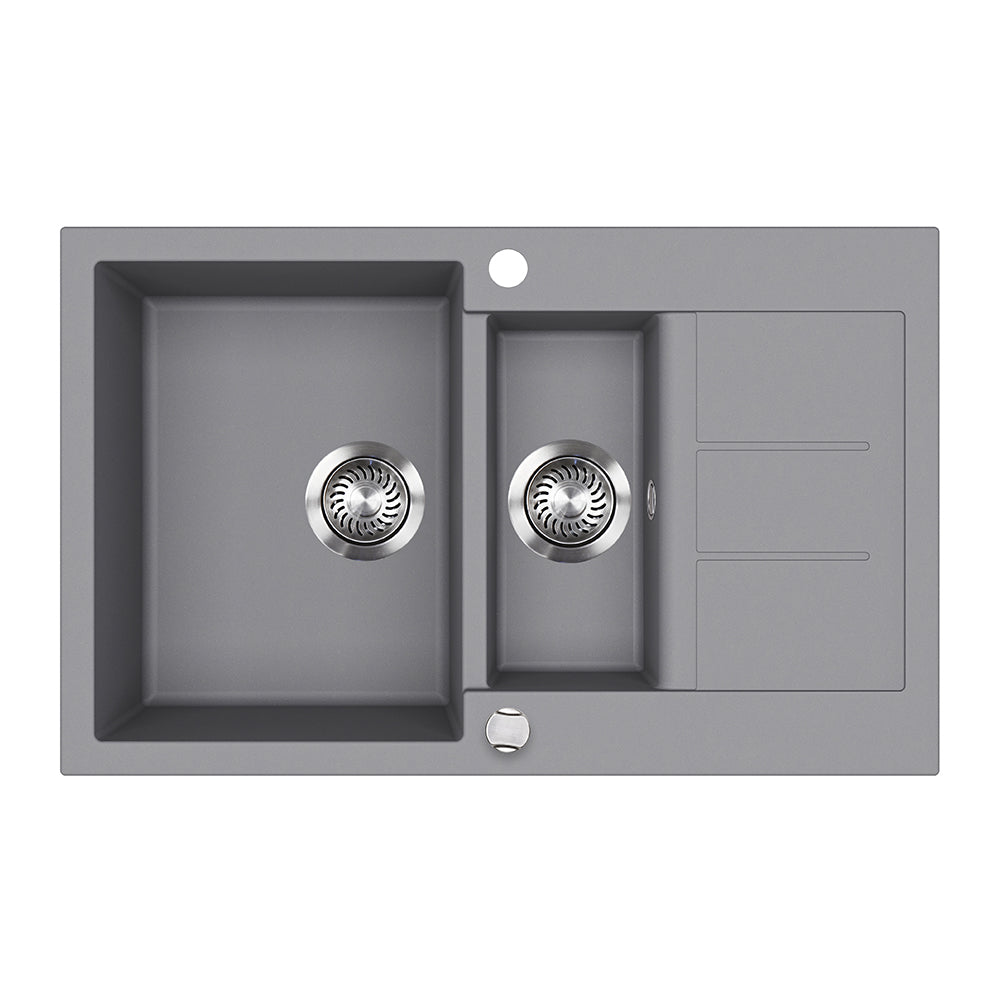 Bergström Lavello Grigio 80 x 50 cm con area di asciugatura