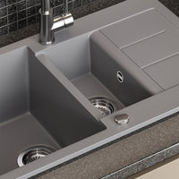 Bergström Lavello Grigio 80 x 50 cm con area di asciugatura