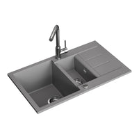 Bergström Lavello Grigio 80 x 50 cm con area di asciugatura